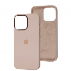Чохол для iPhone 14 Pro Max Silicone case pink sand