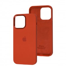 Чехол для iPhone 14 Pro Max New silicone Metal Buttons red