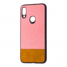 Чехол для Xiaomi Redmi Note 7 Hard Textile розово-коричневый