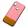 Чехол для Xiaomi Redmi Note 7 Hard Textile розово-коричневый