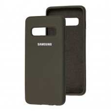 Чохол для Samsung Galaxy S10 (G973) Silicone Full оливковий