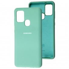 Чехол для Samsung Galaxy A21s (A217) Silicone Full бирюзовый