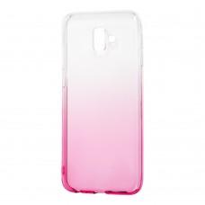 Чехол для Samsung Galaxy J6+ 2018 (J610) Gradient Design розово- белый