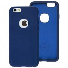 Чехол iPaky имитация кожи для iPhone 6 синий