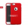 Чехол iPaky для iPhone 6 с имитацией кожи красный