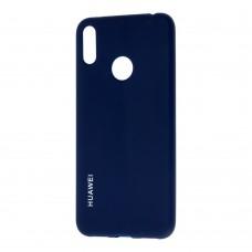 Чохол для Huawei Y7 2019 Silicone cover синій
