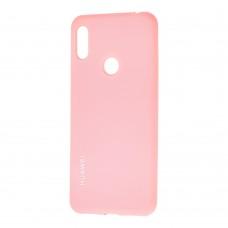 Чохол для Huawei Y6 2019 Silicone cover рожевий