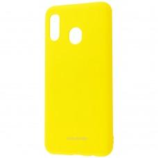 Чохол для Samsung Galaxy A20 / A30 Molan Cano Jelly глянець жовтий