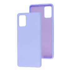 Чехол для Samsung Galaxy A71 (A715) Wave colorful light purple