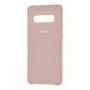 Чехол для Samsung Galaxy S10+ (G975) Silky Soft Touch "бледно-розовый"