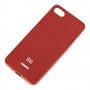 Чохол для Xiaomi Redmi 6A Silicone case (TPU) червоний