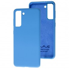 Чехол для Samsung Galaxy S21 (G991) Wave Full синий / blue