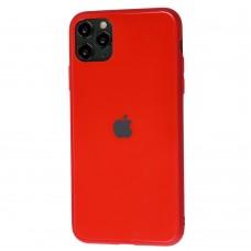 Чехол для iPhone 11 Pro Max New glass красный
