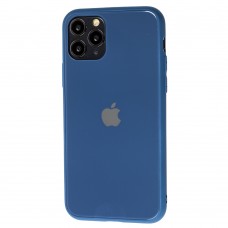 Чохол New glass для iPhone 11 Pro темно-синій