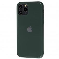 Чехол New glass для iPhone 11 Pro полночь зеленая