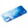 Чохол для Samsung Galaxy A10 (A105) "силікон Mix" мармур синій