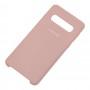 Чехол для Samsung Galaxy S10 (G973) Silky Soft Touch бледно-розовый