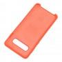 Чехол для Samsung Galaxy S10 (G973) Silky Soft Touch оранжевый