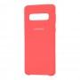 Чохол Samsung Galaxy S10 (G973) Silky Soft Touch яскраво-рожевий