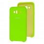 Чехол для Samsung Galaxy J7 (J700) Silky Soft Touch ярко-зеленый