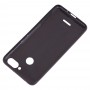 Чехол для Xiaomi Redmi 6 Leather + блестки черный