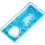 Чехол для Samsung Galaxy S9 (G960) Блестки вода "дельфин синий"