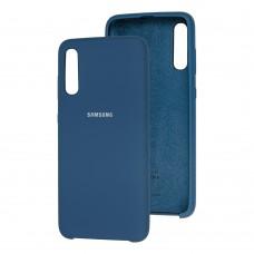 Чохол для Samsung Galaxy A70 (A705) Silky Soft Touch синій
