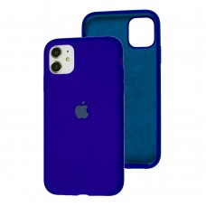 Чехол для iPhone 11 Silicone Full синий / ultra blue