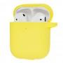 Чехол для AirPods Silicone New yellow 