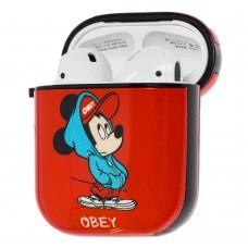 Чехол для AirPods Young Style Mickey Mouse красный