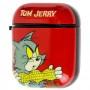 Чехол для AirPods Young Style "Tom Jerry" красный
