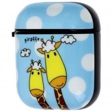Чехол для AirPods Young Style giraffe голубой