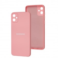 Чехол для Samsung Galaxy A05 (A055) Silicone Full camera pink