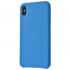 Чохол для iPhone Xs Max Leather Case (Leather) синій плащ