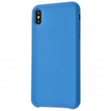 Чохол для iPhone X / Xs Leather Case (Leather) синій плащ