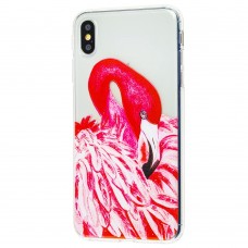 Чехол для iPhone Xs Max Lovely "розовый фламинго"