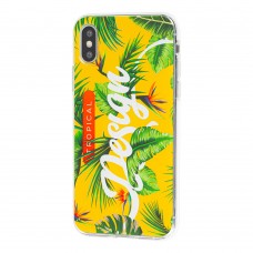 Чехол Lovely для iPhone X / Xs Tropical