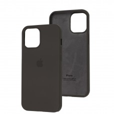 Чехол Silicone для iPhone 12 Pro Max case charcoal black