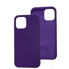 Чохол Silicone для iPhone 12 Pro Max case dark purple