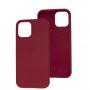 Чехол Silicone для iPhone 12 Pro Max case rose red