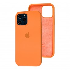 Чехол Silicone для iPhone 12 Pro Max case papaya
