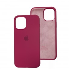 Чехол Silicone для iPhone 12 Pro Max case pomegranate