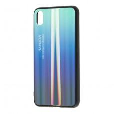 Чохол для Xiaomi Redmi 7A Rainbow glass синій