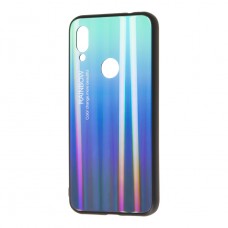 Чехол для Xiaomi Redmi Note 7 Rainbow glass синий