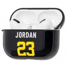 Чехол для AirPods Pro Young Style Jordan 23 черный / желтый