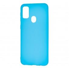 Чехол для Samsung Galaxy M21 / M30s soft матовый голубой