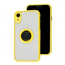 Чехол для iPhone Xr LikGus Edging Ring желтый 
