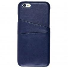 Чехол Card Holder для iPhone 6 синий с карманом под карту