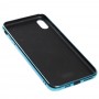 Чехол для iPhone Xs Max силикон-стекло синий