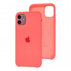 Чехол silicone case для iPhone 11 hot pink
